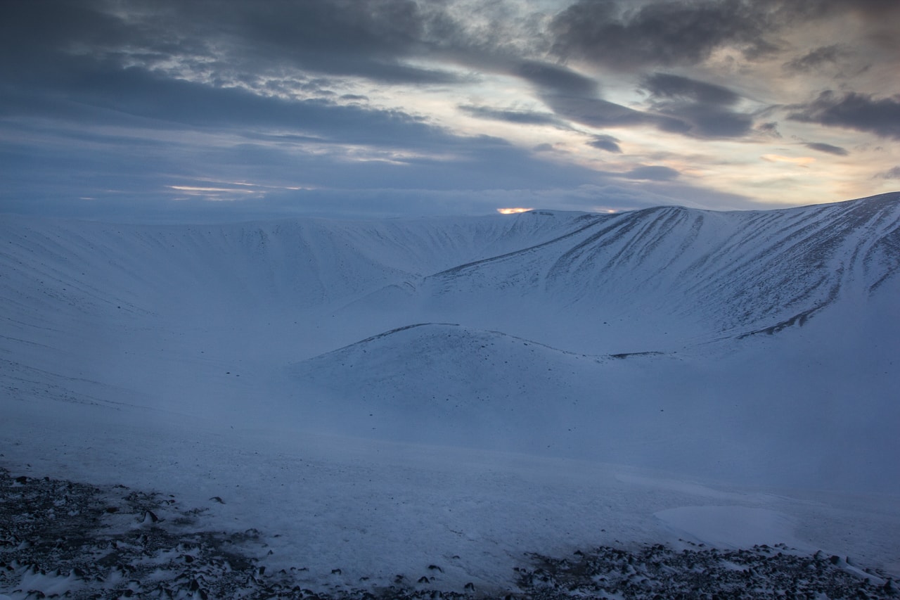 Iceland winter road trip - Hverfjall Volcano Crater - by Conscious by Chloé